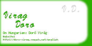 virag doro business card